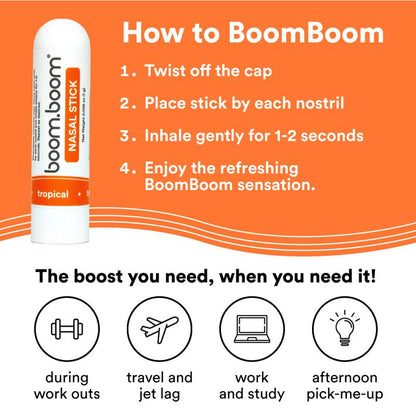 Nasal Stick (4 Pack) | Vapor Flow Technology | Better Breathing + Natural Focus | Cool Refreshing Sensation | Premium Essential Oils + Menthol Inhaler