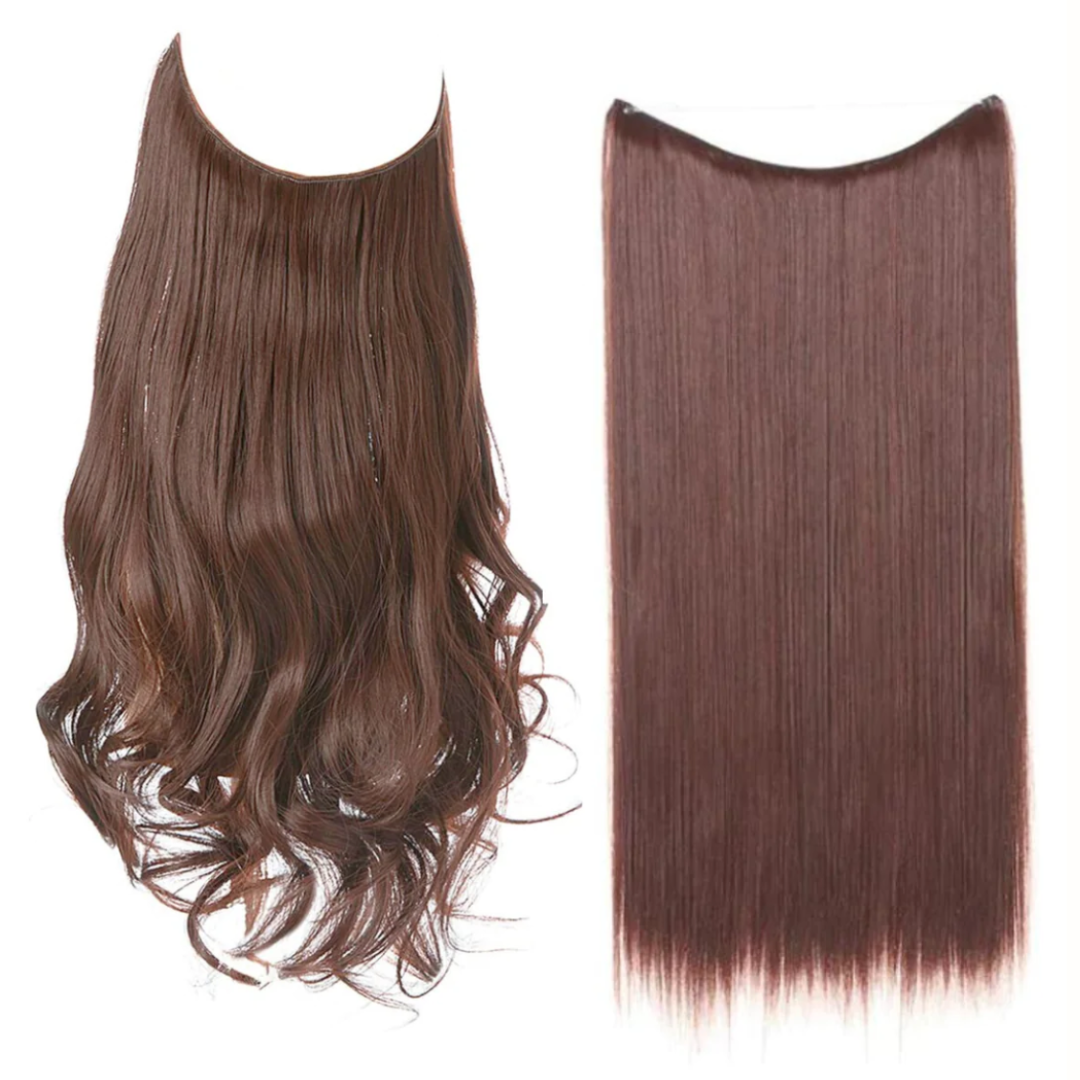 💜Invisible Natural Long Curly Wig