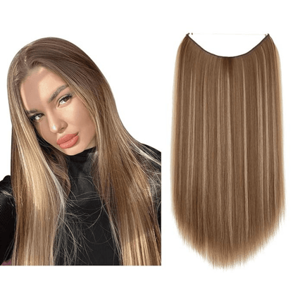 💜Invisible Natural Long Curly Wig