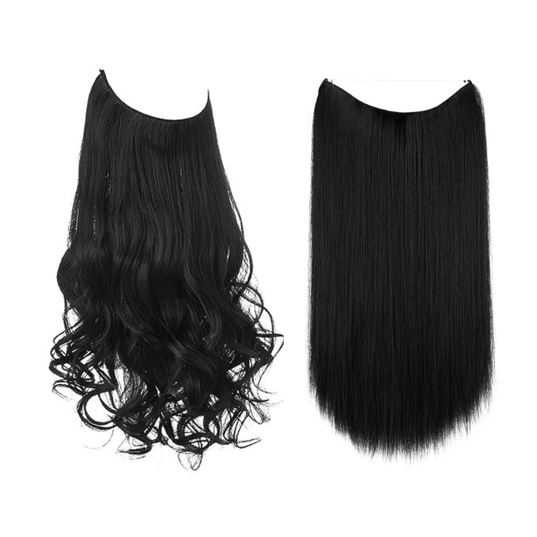💜Invisible Natural Long Curly Wig