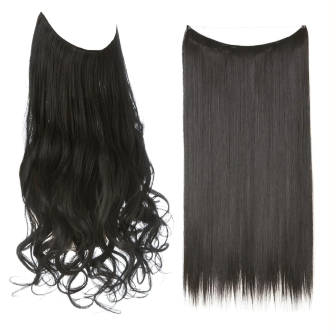 💜Invisible Natural Long Curly Wig