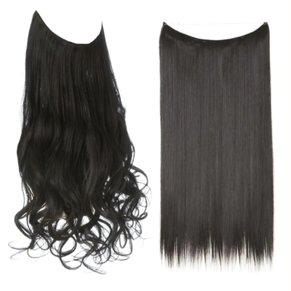 💜Invisible Natural Long Curly Wig