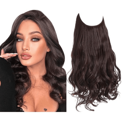 💜Invisible Natural Long Curly Wig