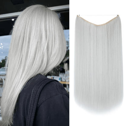 💜Invisible Natural Long Curly Wig