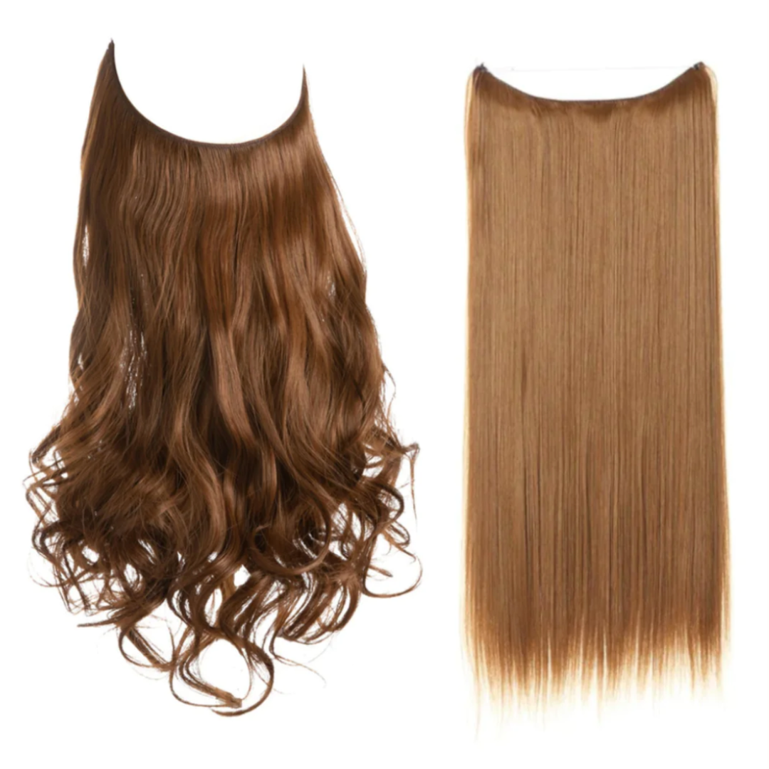 💜Invisible Natural Long Curly Wig