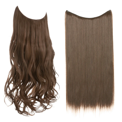 💜Invisible Natural Long Curly Wig