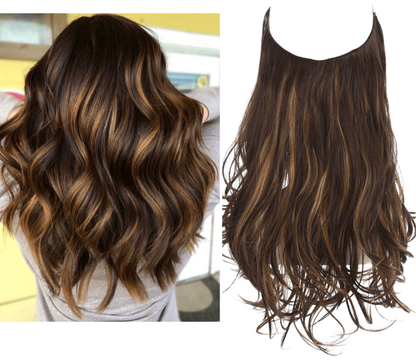💜Invisible Natural Long Curly Wig