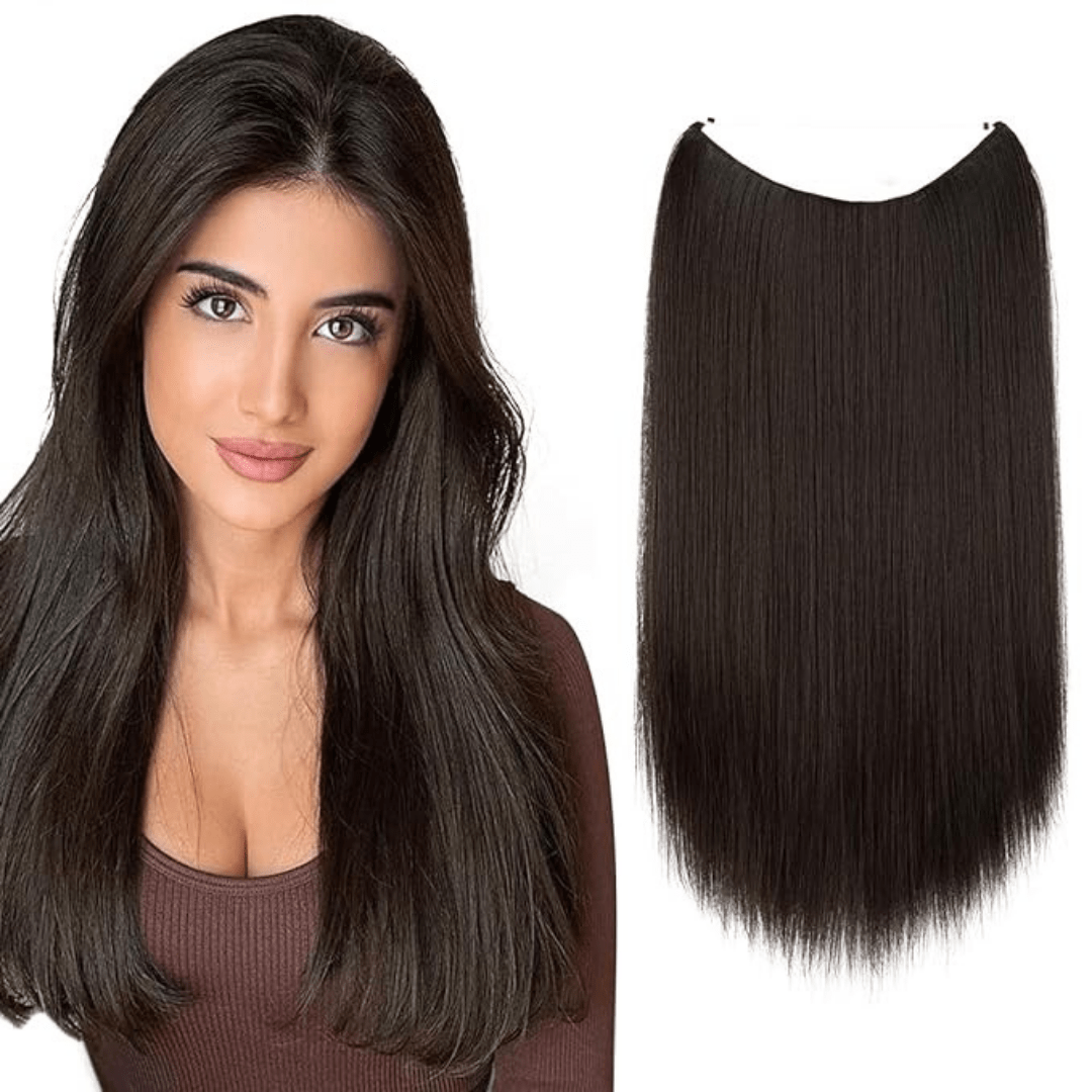 💜Invisible Natural Long Curly Wig