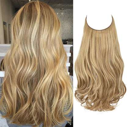 💜Invisible Natural Long Curly Wig