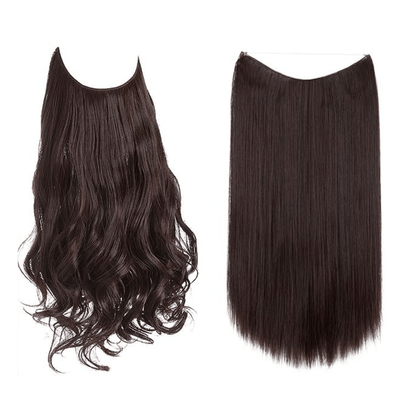 💜Invisible Natural Long Curly Wig