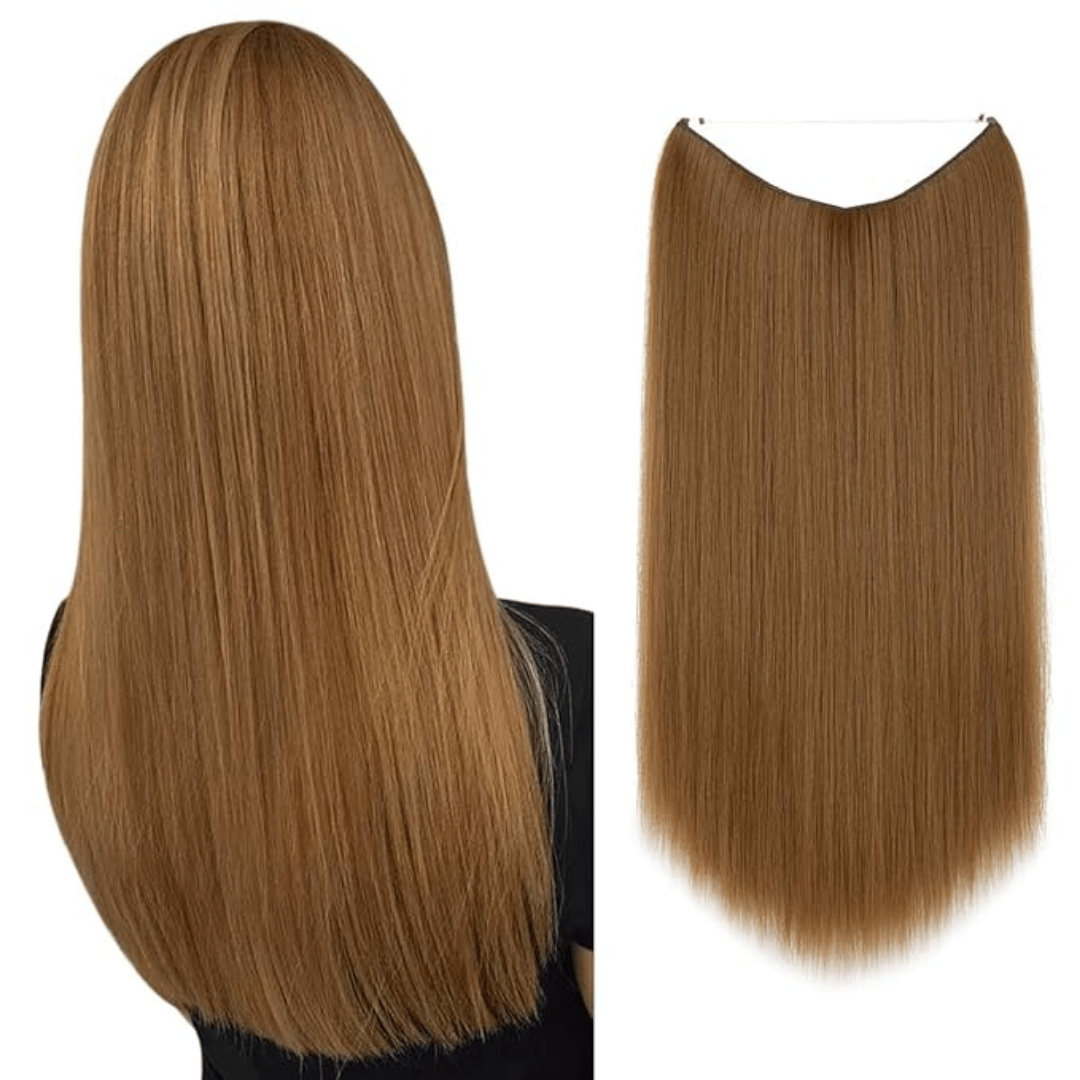 💜Invisible Natural Long Curly Wig