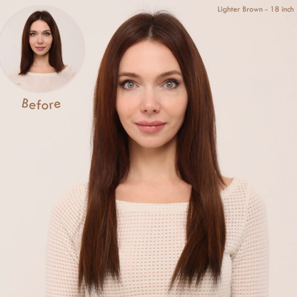 💜Invisible Natural Long Curly Wig