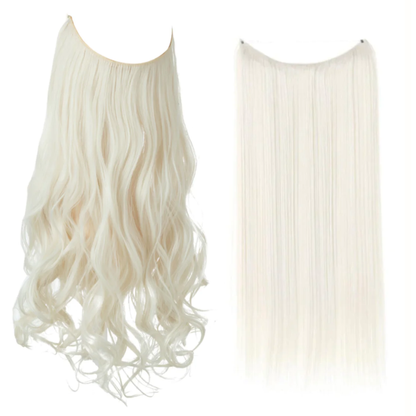 💜Invisible Natural Long Curly Wig
