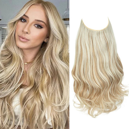 💜Invisible Natural Long Curly Wig