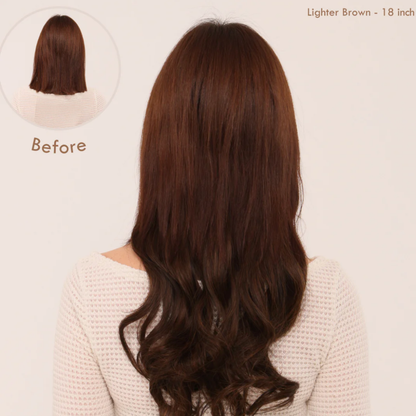💜Invisible Natural Long Curly Wig