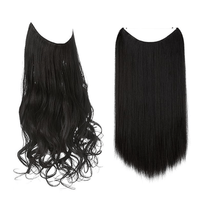 💜Invisible Natural Long Curly Wig