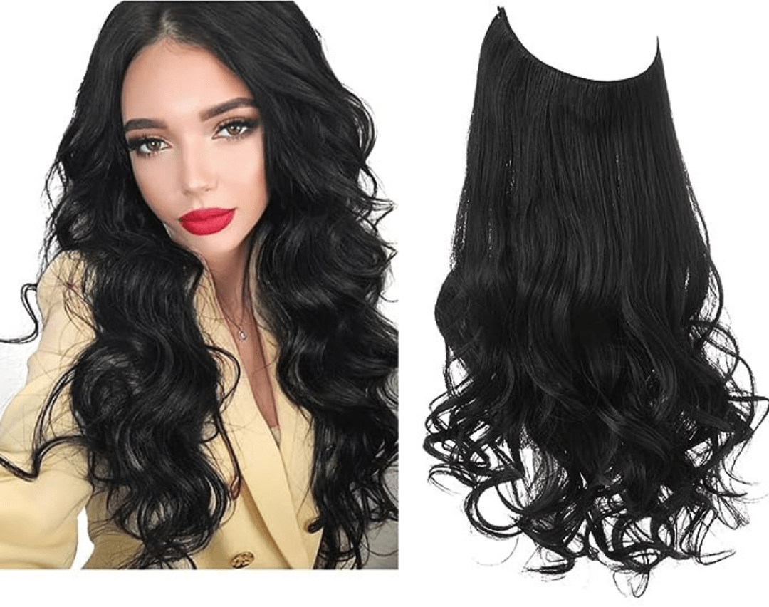 💜Invisible Natural Long Curly Wig