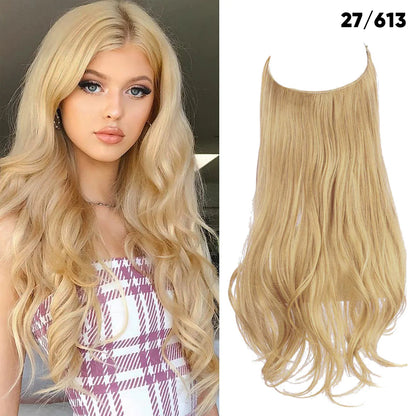 💜Invisible Natural Long Curly Wig