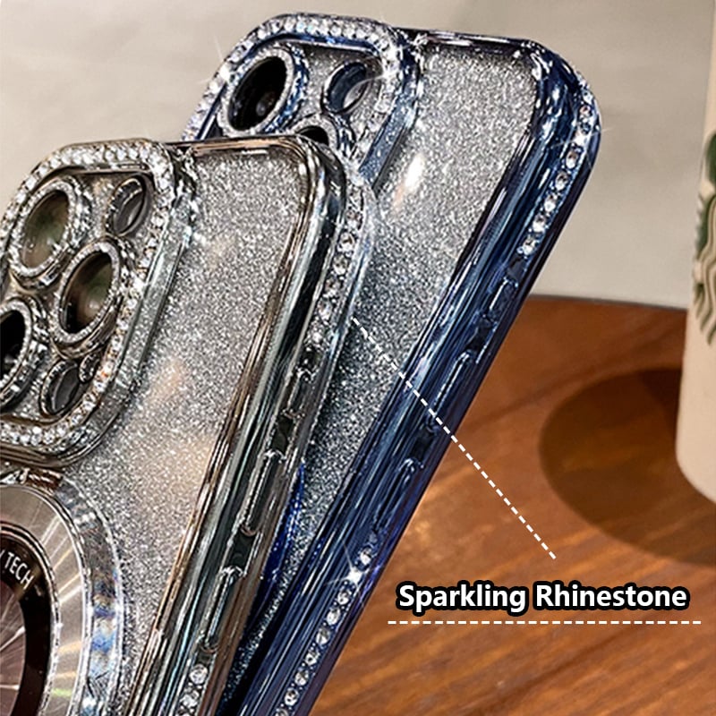 ✨Sparkle Rhinestones Magnetic iPhone Case with Invisible Stand