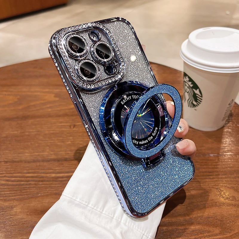 ✨Sparkle Rhinestones Magnetic iPhone Case with Invisible Stand