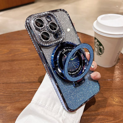 ✨Sparkle Rhinestones Magnetic iPhone Case with Invisible Stand