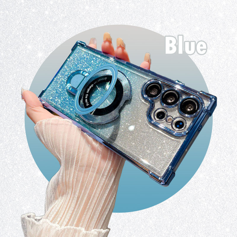 Magnetic Glitter Phone Case For Samsung